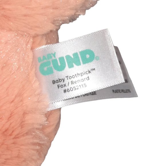 Baby Gund Fox Renard Baby Toothpick Orange Stuffed Plush BeanBag Toy 11” - Picture 5 of 5